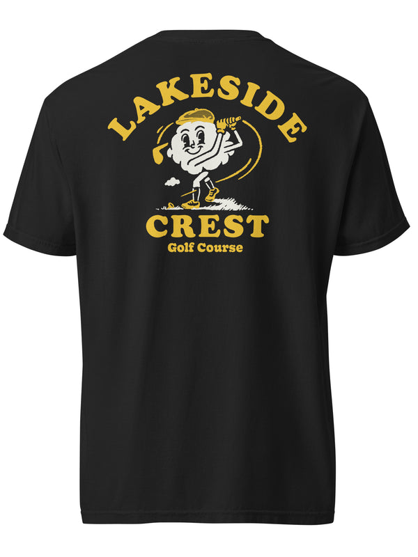Black & Gold Lakeside Crest Tee